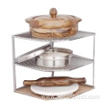 3 Tier Kitchen Shelf Metal Organizer Jar Holder